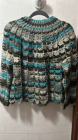 Jersey crochet multicolor