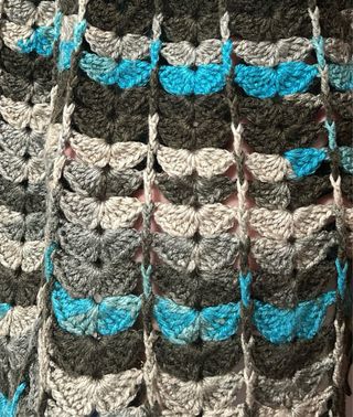 Jersey crochet multicolor