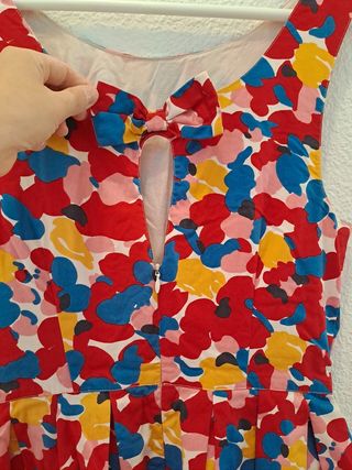 Vestido estampado multicolor