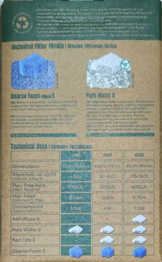 Filtro acuario  interno hasta 50litros