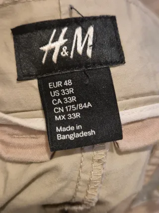 Pantalón corto chino H&M beige