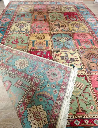 Tappeto Vintage Bakhtiari Lana Multicolor