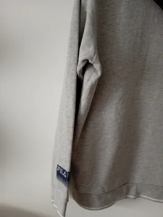 Sweatshirt Fila cinza e branco