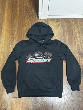 Sudadera Trapstar Negra y Roja Bordada