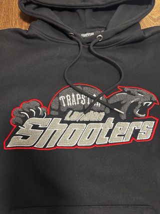 Sudadera Trapstar Negra y Roja Bordada