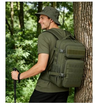 Mochila Táctica 40L Senderismo Gym CrossFit Viaje