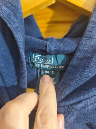 Sudadera Ralph Lauren Color Azul, Rojo y Blanco XS