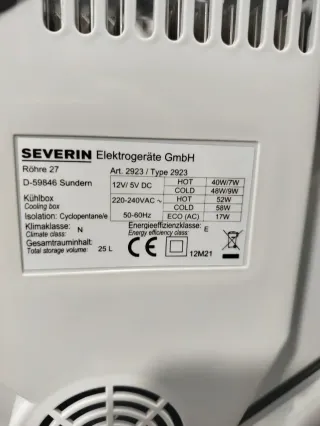 NEVERA PORTATIL SEVERIN 25L