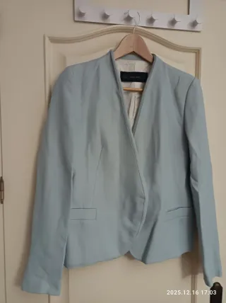 Chaqueta Zara Celeste Talla S