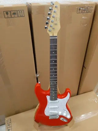 Pack Guitarra Eléctrica + Mini Amplificador + jack