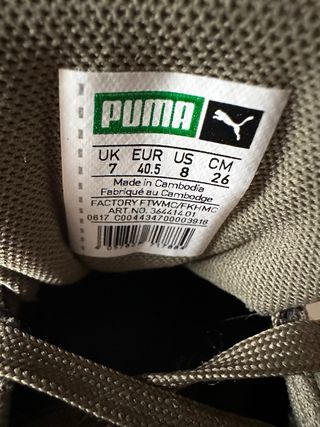 Zapatillas Puma Easy Rider, de ante Verde T 40.5