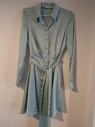 Vestido camisero Guess verde lunare