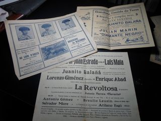 TAUROMAQUIA LOTE CARTELES-PEQUEÑOS