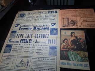 TAUROMAQUIA LOTE CARTELES-PEQUEÑOS