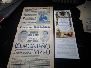 TAUROMAQUIA LOTE CARTELES-PEQUEÑOS