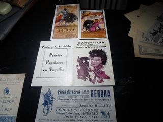 TAUROMAQUIA LOTE CARTELES-PEQUEÑOS