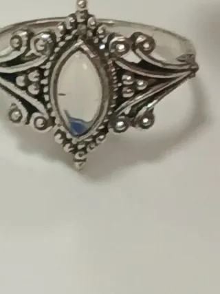 Anel Artesanal Pedra Semipreciosa Cravada