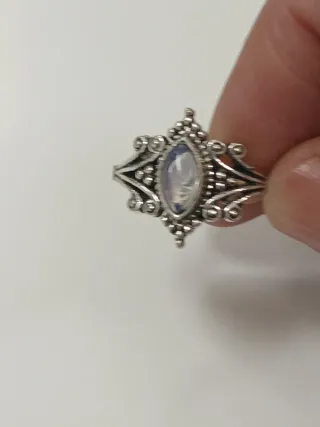 Anel Artesanal Pedra Semipreciosa Cravada