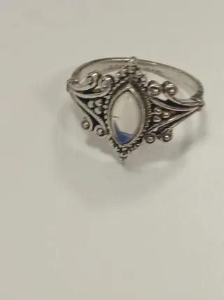 Anel Artesanal Pedra Semipreciosa Cravada