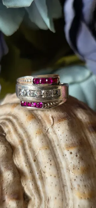 Anillo Plata Vintage Años 80