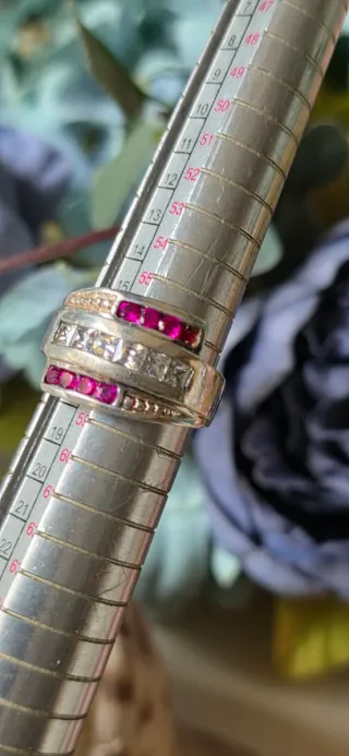 Anillo Plata Vintage Años 80