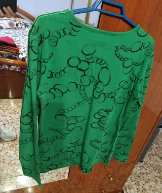 Camiseta Andreia manga larga verde XL