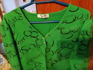 Camiseta Andreia manga larga verde XL