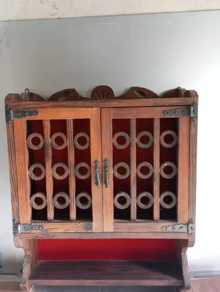 Armario Rústico Madera y Metal