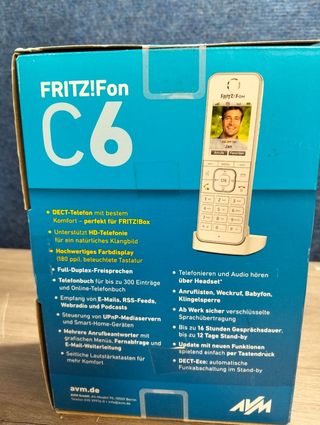 FRITZ!Fon C6 Teléfono DECT Blanco