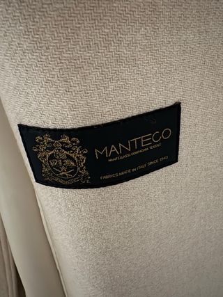 Abrigo H&M Beige Talla S Lana Manteco