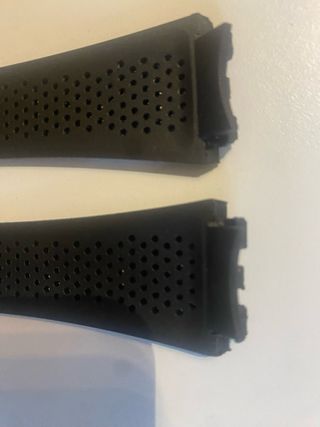 Cinturino silicone nero 22mm per Tag Heuer Carrera