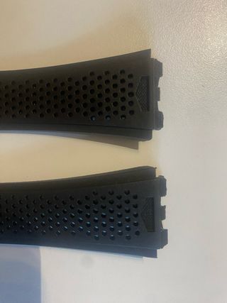 Cinturino silicone nero 22mm per Tag Heuer Carrera