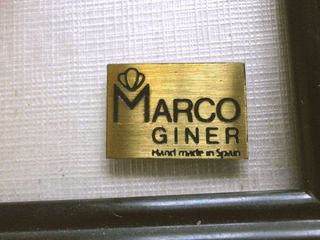 2 Cuadros Cerámica Flores. Firma sello MARCO GINER