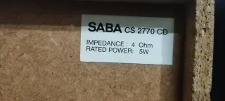 Altavoces Saba 2 vías Negro