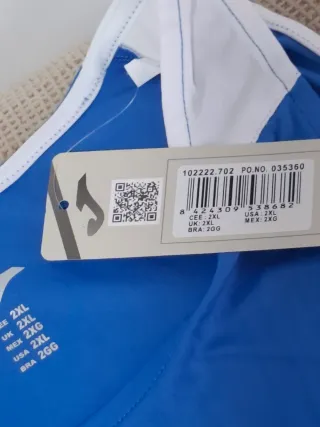 Camiseta sin manga Joma Hombre Azul/Blanco XXL