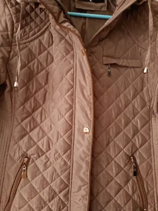 Parka Masterlist XL castanha acolchoada com capuz