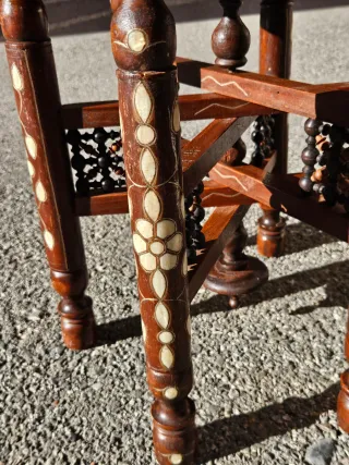 Tavolino indiano ottone cesellato