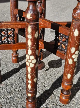 Tavolino indiano ottone cesellato