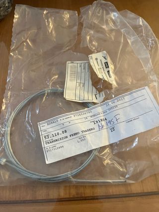 Cable Transmisión Freno Trasero Vespa Piaggio
