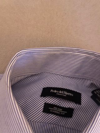 Camisa Pedro del Hierro Rayas Azul/Blanco