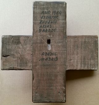 Talla del rostro de Cristo hecha a mano. Año 1964