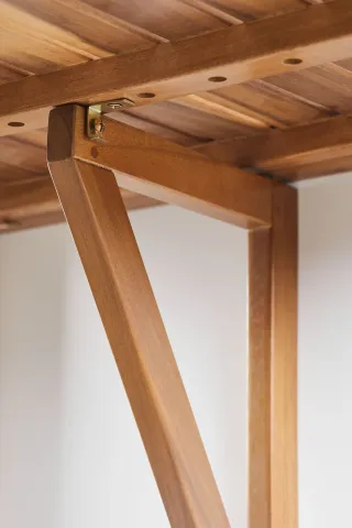 Mesa Balcón Colgante y Plegable Madera