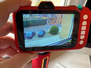 Cámara Digital Infantil Roja + Stickers