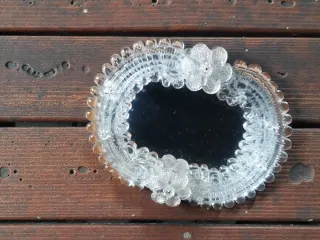 Antiguo Espejo de cristal de Murano.