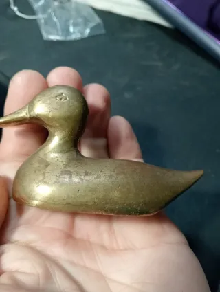 Conjunto 4 Patos Latão Maciço