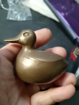 Conjunto 4 Patos Latão Maciço