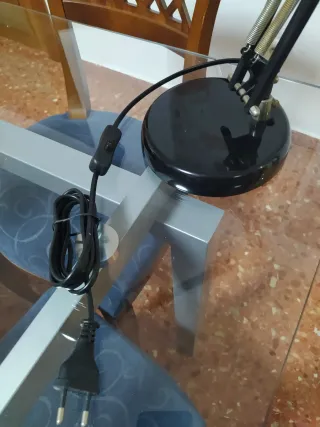 Lámpara flexo de escritorio negra Idea mesa