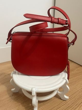 Bolso Piel Ralph Lauren Rojo con charm