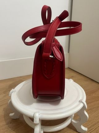 Bolso Piel Ralph Lauren Rojo con charm