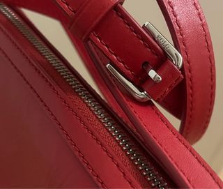 Bolso Piel Ralph Lauren Rojo con charm